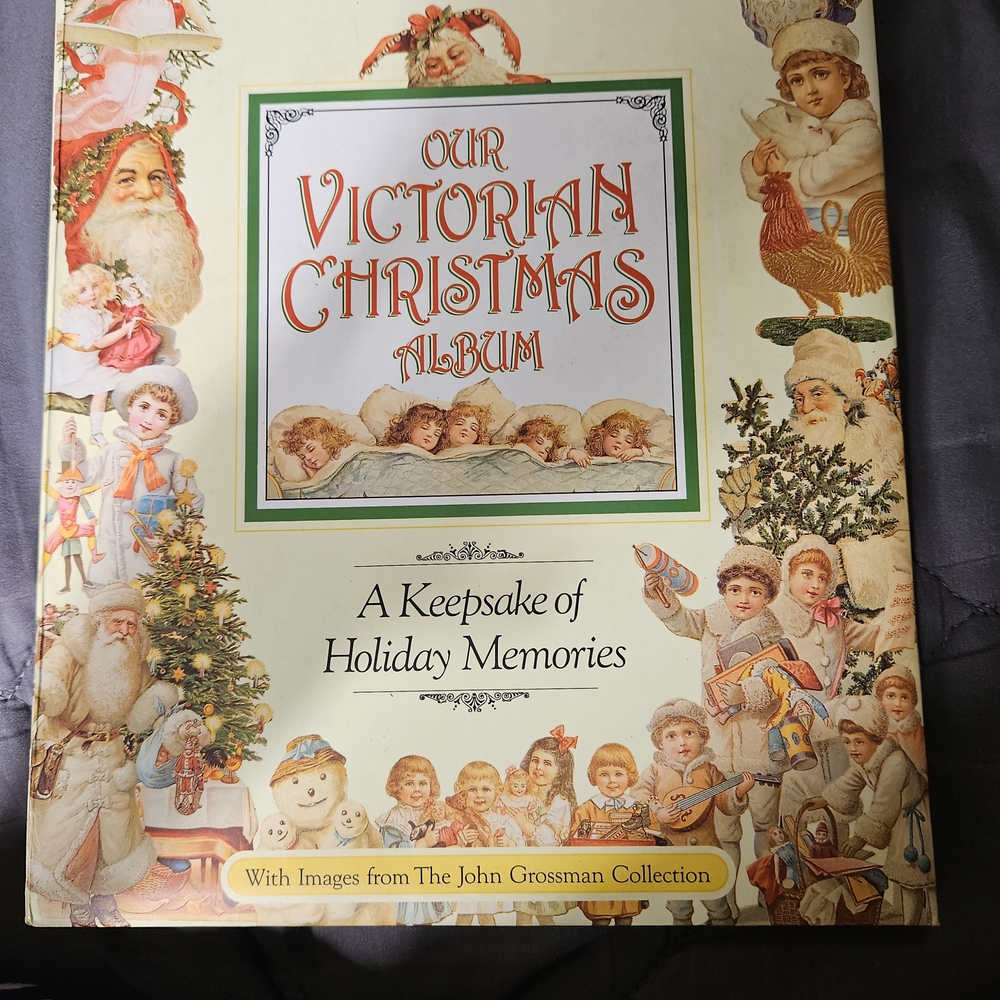 Victorian Christmas Album with Festive Illustrations